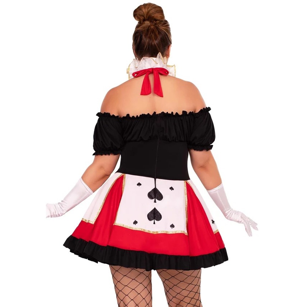 Leg Avenue - Plus Playing Card Kostuum jurk - Multicolours